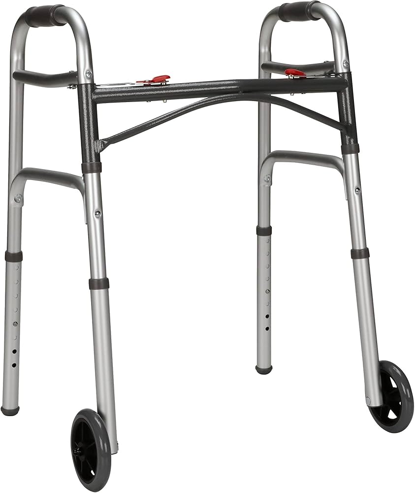 Amazon.com: McKesson Junior Folding Walkers with Wheels, Aluminum Amazon.com: McKesson Junior Folding Walkers with Wheels, Aluminum